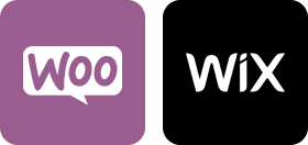 Woo & Wix logos